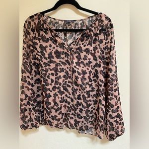 NYDJ leopard top with black cami - Size Small